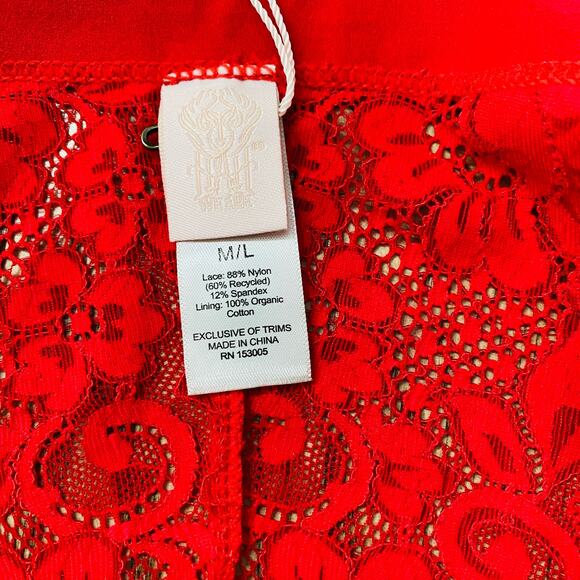 We are HAH Gettin' Cheeky Panty Siren Red M/L - Picture 4 of 9